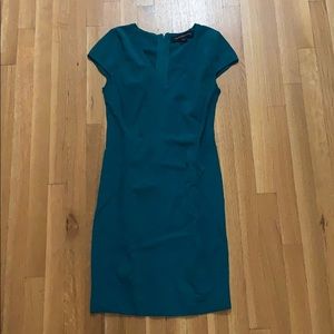 Teal bandage bodycon dress